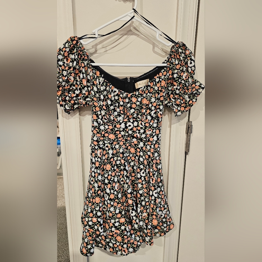 Altar'd State Black Floral Romper